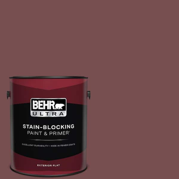 BEHR ULTRA 1 gal. #ECC-24-3 Autumn Hills Flat Exterior Paint & Primer