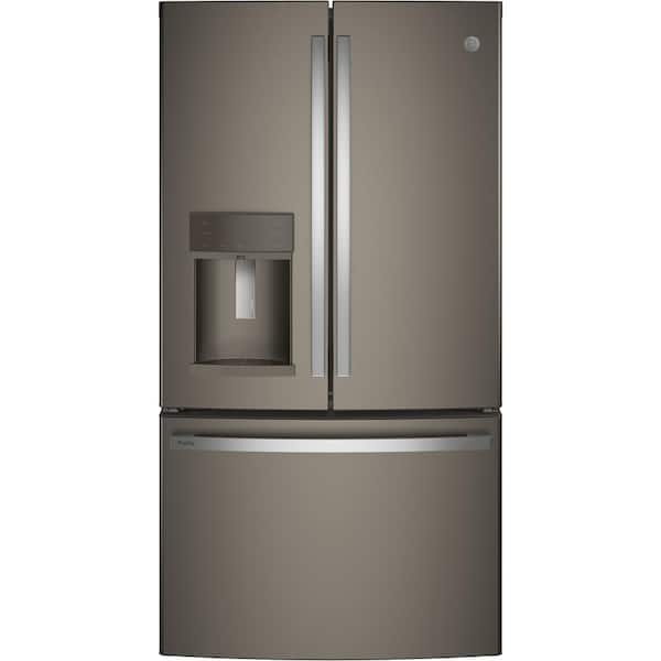 GE Profile 27.8 cu. ft. French Door Refrigerator with Hands-Free Autofill in Fingerpint Resistant Slate, ENERGY STAR