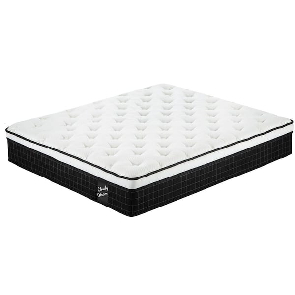 Full Size Hybrid Mattress Medium Firm 12 in. Individual Pocket Spring Full Memory Foam Mattress, CertiPUR-US