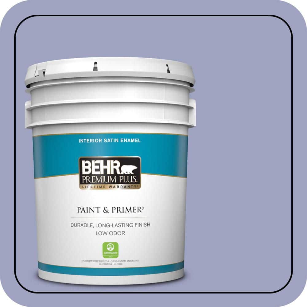 5 gal. #630D-4 Ruffled Iris Satin Enamel Low Odor Interior Paint & Primer price history on PriceWatchPro