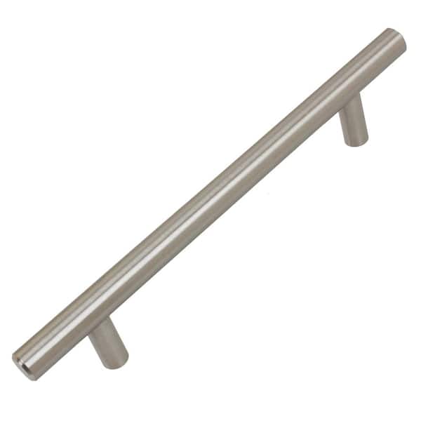 GlideRite 5 in. Solid Stainless Steel 7-3/8 in. Center-to-Center Long Bar Handle Pulls (10-Pack)
