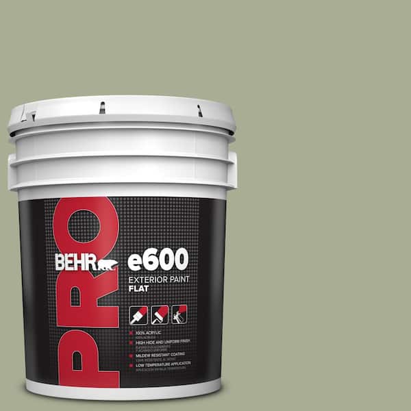 BEHR PRO 5 gal. #S380-4 Bay Water Flat Exterior Paint