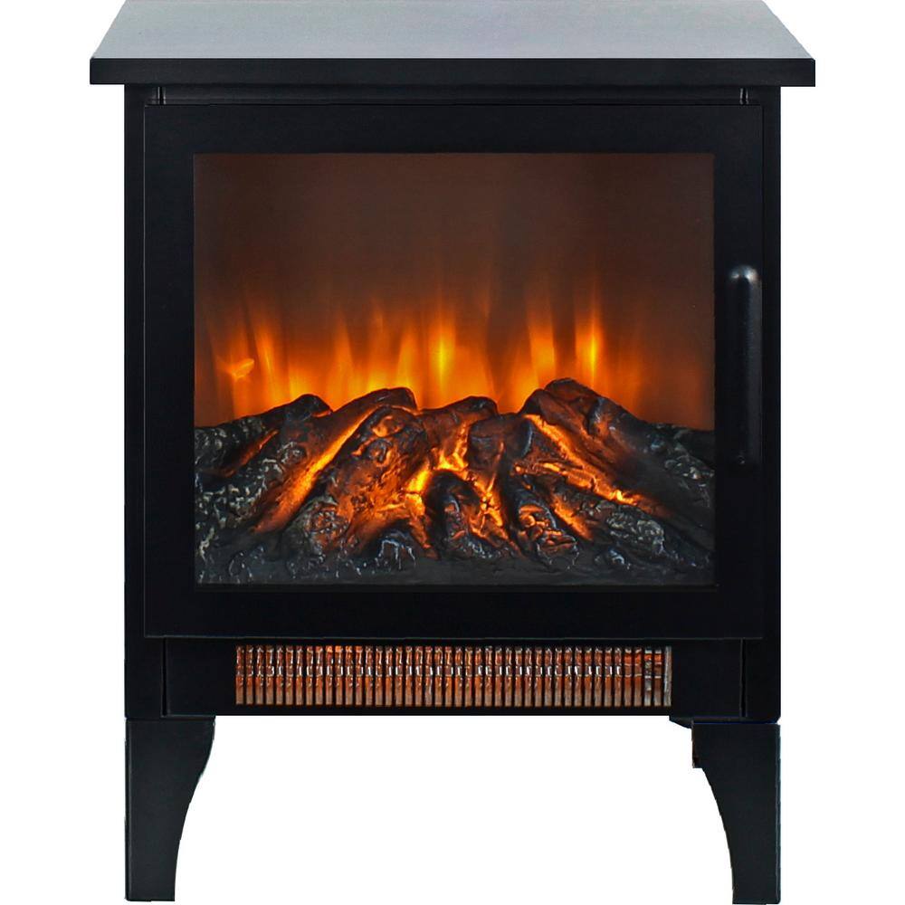 Flame Effect Panoramic Stove Heater 15 1400-Watt Metal