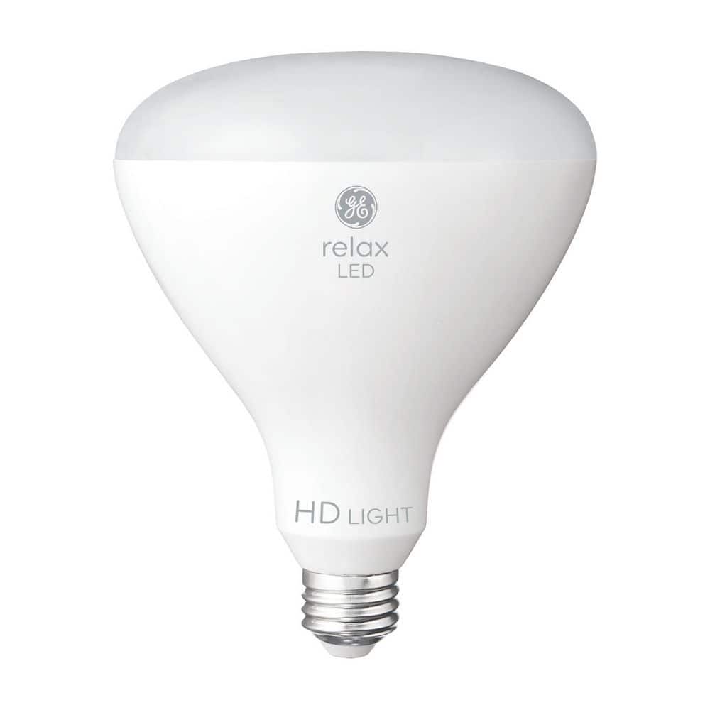 GE 90-Watt Equivalent Soft White BR40 Dimmable Reflector LED Light Bulb (2-Pack)