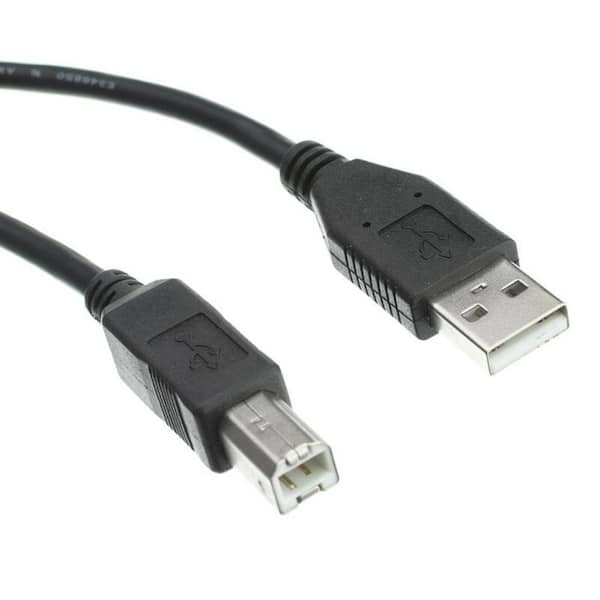 USB 2.0 TYPE A MALE TO TYPE PRINTER SCANNER CABLE SANOXY-VNDR-printer-cbl-10ft - Home Depot