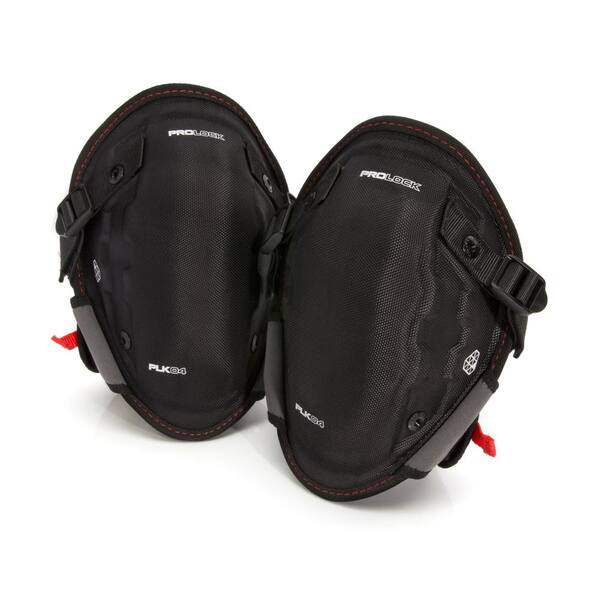 Gel-Pro Knee Pads Nylon Delicate Terrain Work Job Worksite Protective Gear Black 