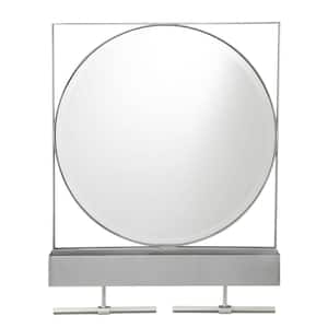 21 in. W x 28 in. H Rectangular Iron Framed Wall Mount Modern Decor Bathroom Vanity Mirror