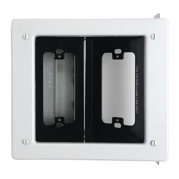 Legrand Pass & Seymour 2 Gang Recessed Metal Commercial TV Media Box, White  TV2MW - The Home Depot