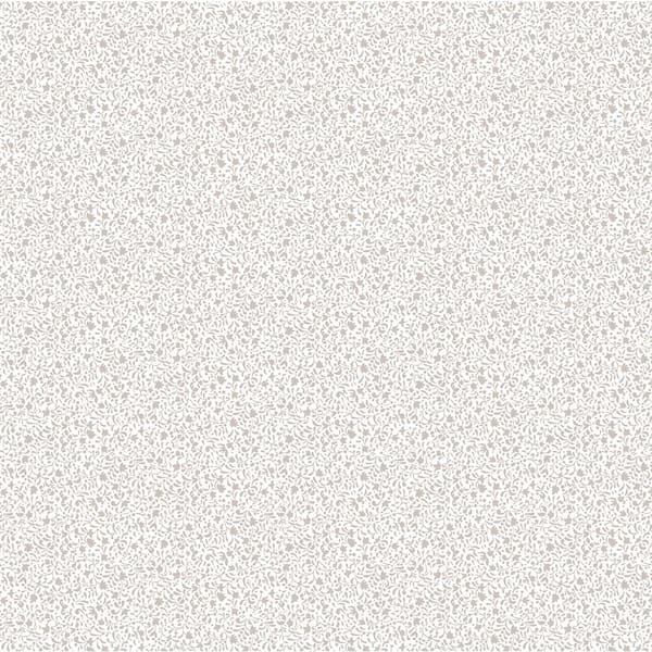 Unbranded Silver Little Explorers 2 Tiny Botanical Flowers Matte Finish Non-Pasted Non-Woven Wallpaper Sample