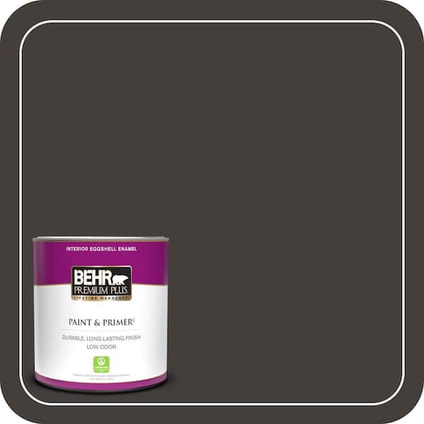 BEHR PREMIUM PLUS 1 qt. #MQ1-35 Off Broadway Eggshell Enamel Low Odor Interior Paint & Primer