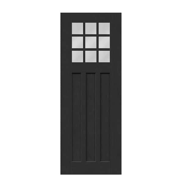 Regency 36 in. x 96 in. Universal Handing 1/4 9L-SDL Clear Glass Onyx Fiberglass Front Door Slab