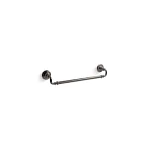 Artifacts 18 in. Wall Mounted Single Towel Bar in Vibrant Titanium