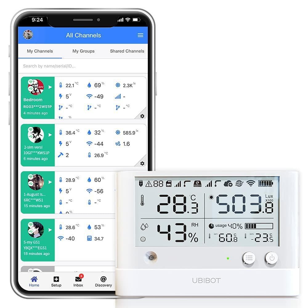 WS1 Cloud-based WIFI and SIM Version Temperature Sensor, Wireless 2.4GHZ Temperature and Humidity Monitor price history on PriceWatchPro