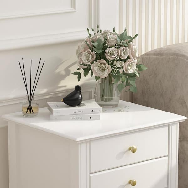 FUFU&GAGA 19.7 in. W x 16.9 in. D x 25.2 in. H, White FUFU&GAGA 19.7 in. W x 16.9 in. D x 25.2 in. H, White