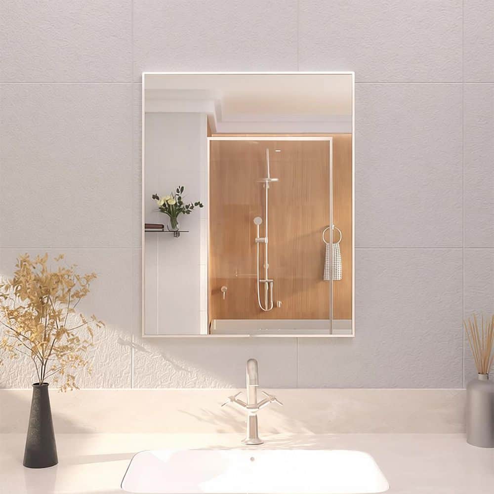 TaiMei 24 in. W. x 30 in. H Rectangular Framed Wall Bathroom