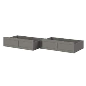 Atlantic Grey Queen/King/Twin Extra Long Bed Drawer (Set of 2)