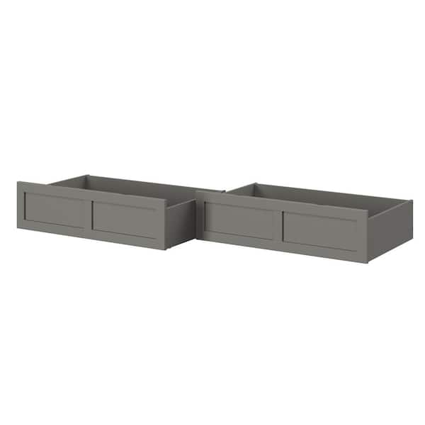 AFI Atlantic Grey Queen/King/Twin Extra Long Bed Drawer (Set of 2)