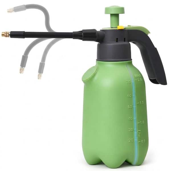 0.5 gal. Pump Sprayer Flexible Adjustable Nozzle PP Pressure Sprayer with Measuring Cup for Garden and Home 1-Piece
