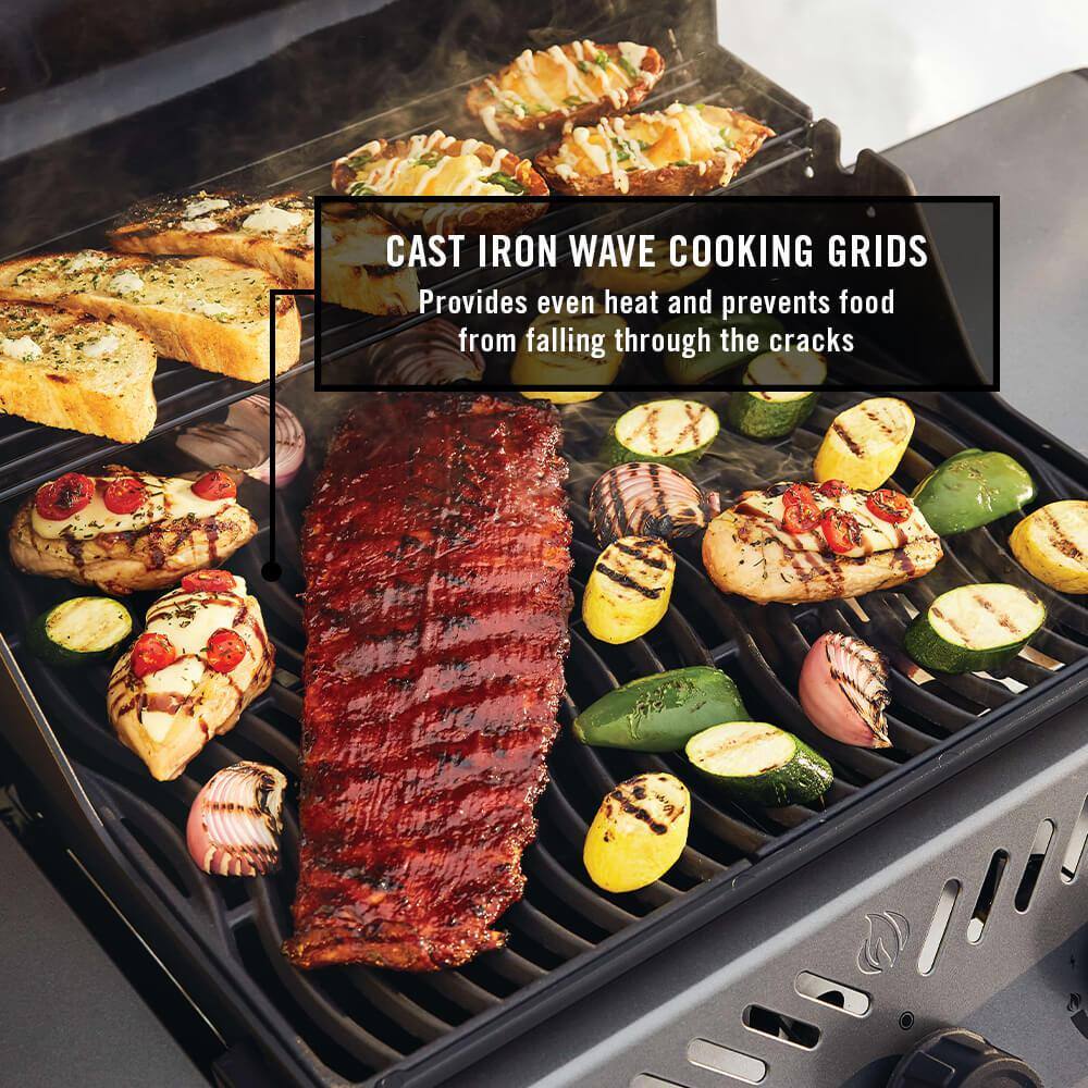 Napoleon Freestyle 365 Graphite Grey Propane Gas Grill with Stainless Steel Burners