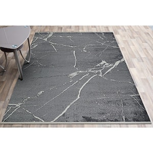 Marblehead Calcutta Fossil Gray 4 ft. x 6 ft. Area Rug
