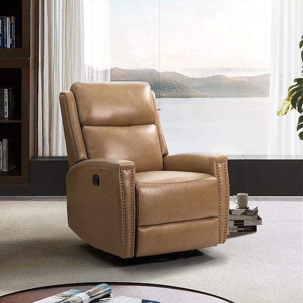 Taupe rocker online recliner