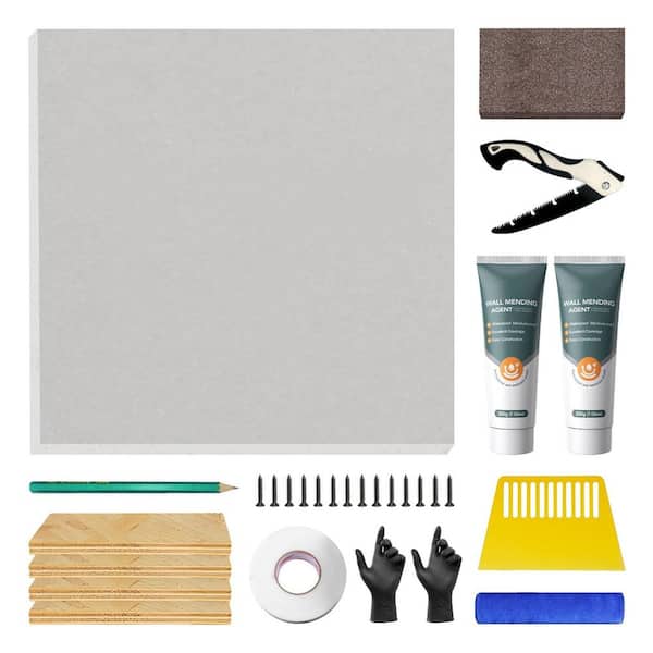 Drywall Repair Kit with 12 in. x 12 in. Drywall Repair Panel, Drywall Patch Kit, Sheetrock Repair Kit