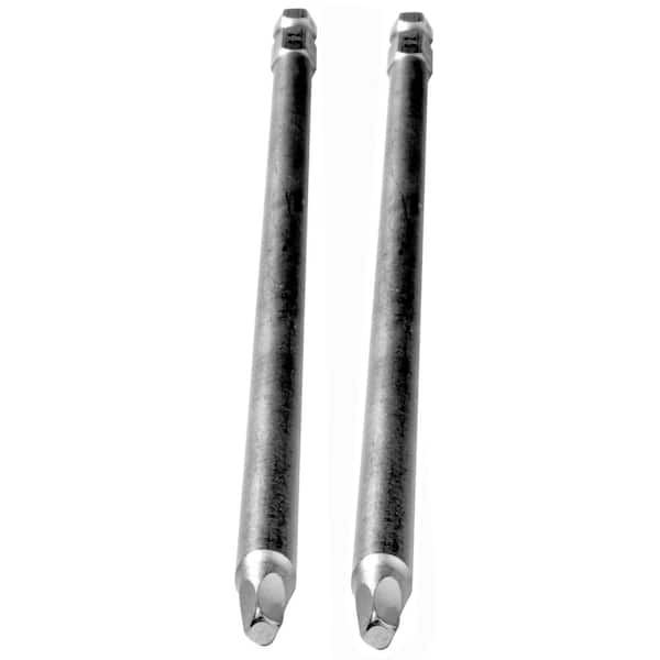 DuraSpin 1/4 in. Carbide Steel Square Bit (2-Pieces)