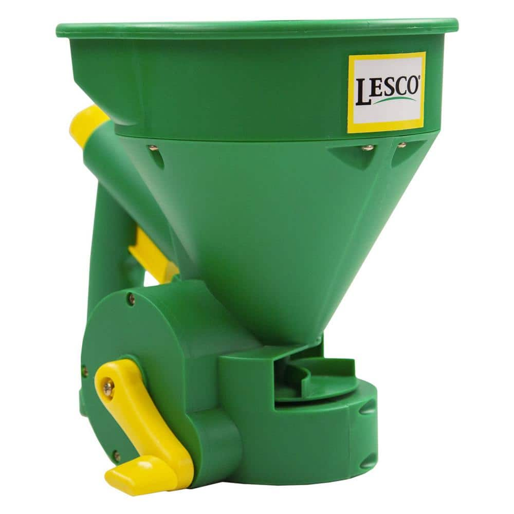 Lesco 5 Lbs Capacity Pro Handheld Spreader For Fertilizer Seed And Ice Melt 1235445 The Home Depot