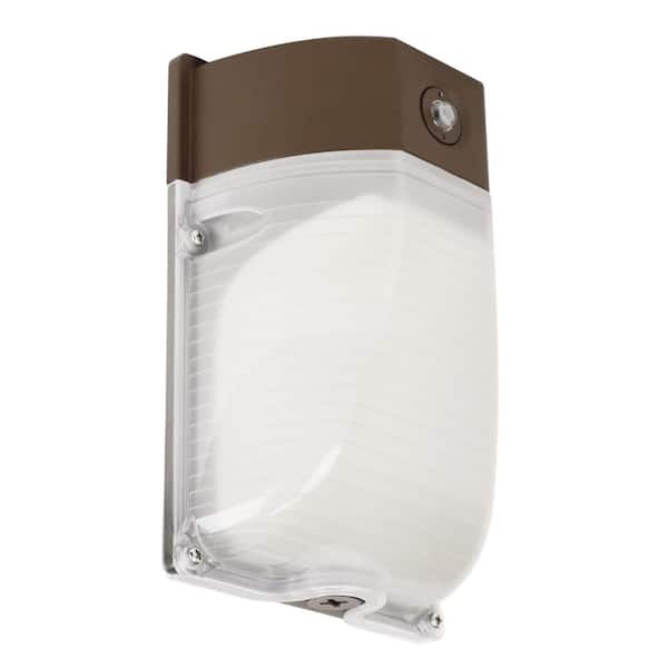 Feit Electric 40-Watt Integrated LED Bronze Dusk to Dawn Photocell Sensor frosted lens Security Outdoor Wall Pack Light 5000K