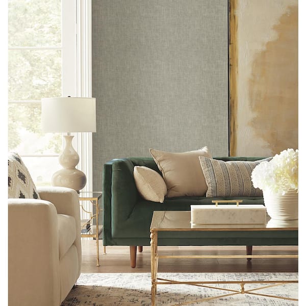 Reed Basket Brown Peel and Stick Wallpaper Roll