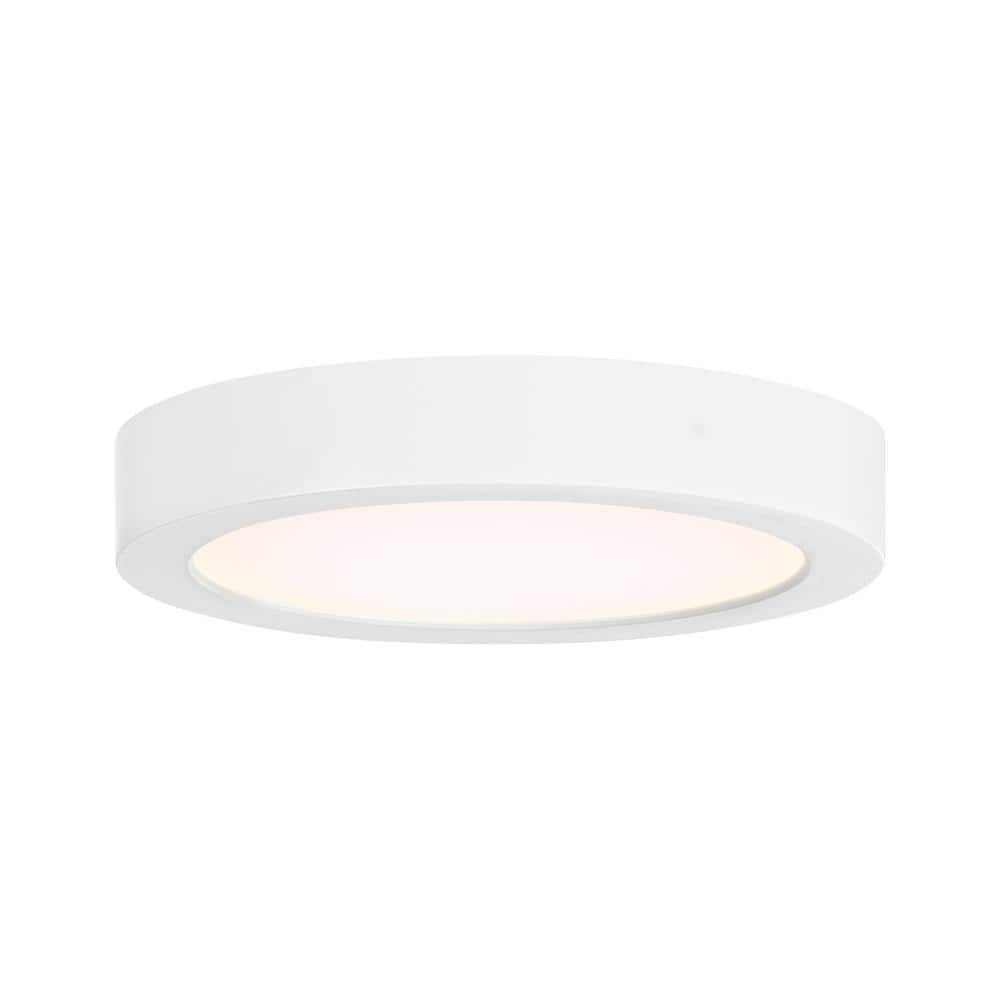 White Modern LED Flush Mount Ceiling Light