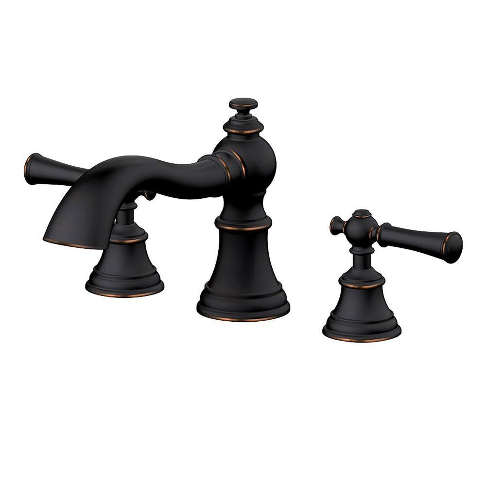 Tosca 2 Handle Adjustable Deck Mount Roman Tub Bathroom Faucet In Oil Rubbed Bronze H09rt 9 Orb The Home Depot