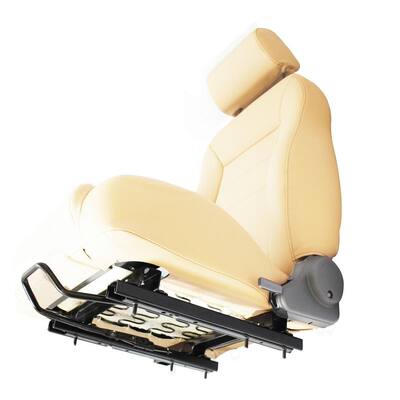 Black Passenger Side Seat Adapter/Slider Kit for 2003-2006 Wrangler TJ