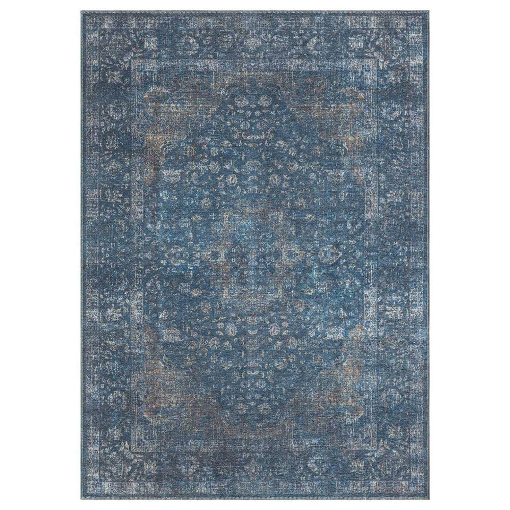 Legacy Alexandria 9 ft. x 12 ft. Navy Traditional Bordered Washable Area Rug price history on PriceWatchPro