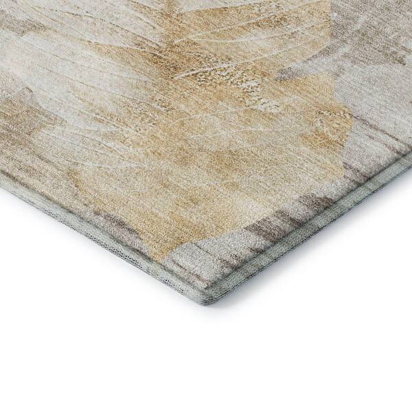 Mayfield Premium Machine Washable Abstract AMF2172 Brown 10 ft. x 14 ft. Area Rug