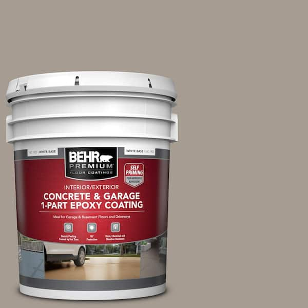 BEHR PREMIUM 5 gal. #N200-4 Rustic Taupe Self-Priming 1-Part Epoxy ...