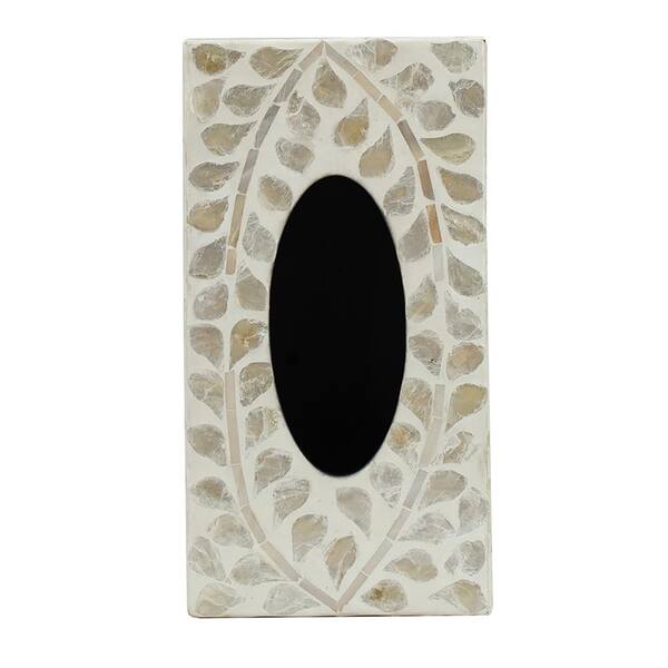 A & B Home 9 in. x 5 in. x 3 in. Rectangular Capiz Tissue