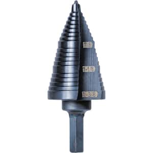 3-Step Drill Bit, Double-Fluted, 7/8-Inch to 1-3/8-Inch