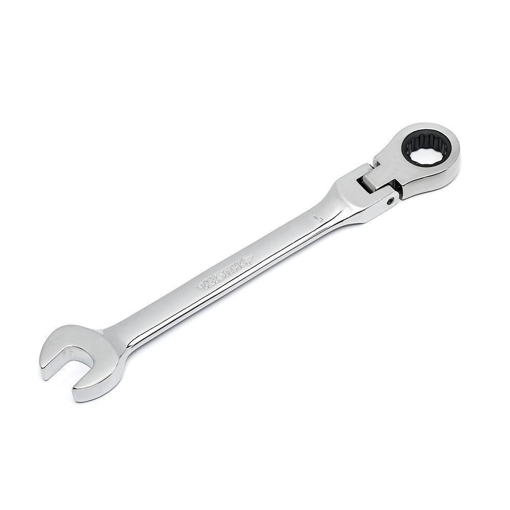 Combination Wrench Ratcheting 8-1/2" Length Flex Head Wrench 5/8" inch SAE 