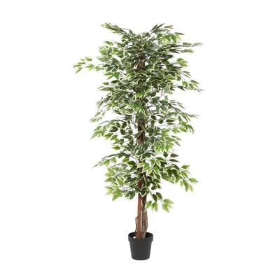 75 in. Green Ficus Tree Artificial decorative Foliage