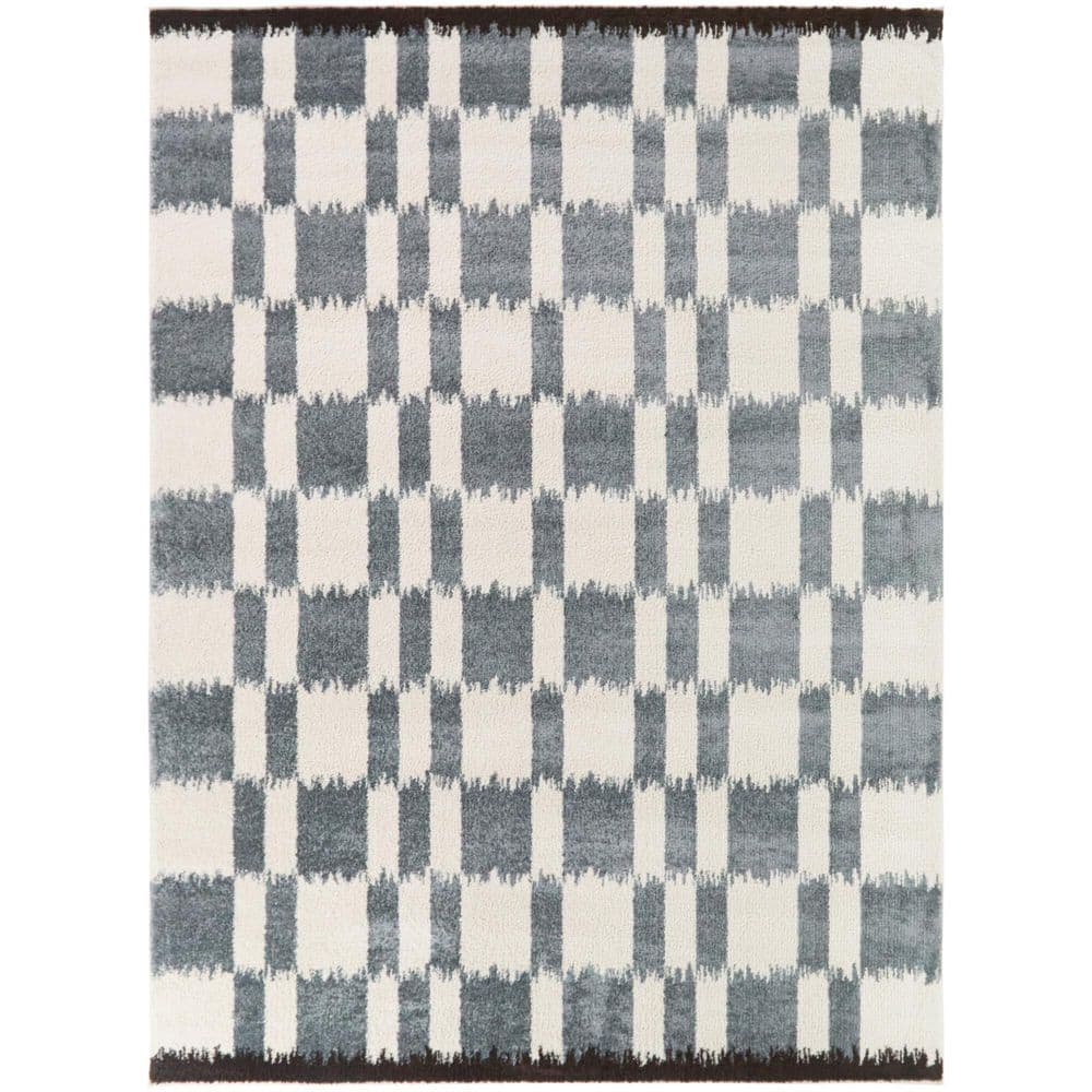 BALTA Noland Brown 8 ft. x 10 ft. Checkered Ikat Area Rug 3145222 - The ...