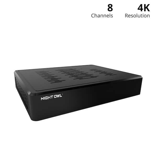 Night Owl BTD8 Series 8-Channel Bluetooth 4K HD Player - Hard Drive Not Included DVR-BTD8-8 - The Home Depot