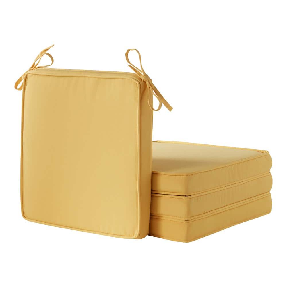 18 in. x 18 in. Sunbeam Square Outdoor Dining Seat Cushion (4-Pack) price history on PriceWatchPro
