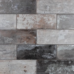 Chateau Gris 6 in. x 15.75 in. Ceramic Floor and Wall Tile (10.95 sq. ft./Case)