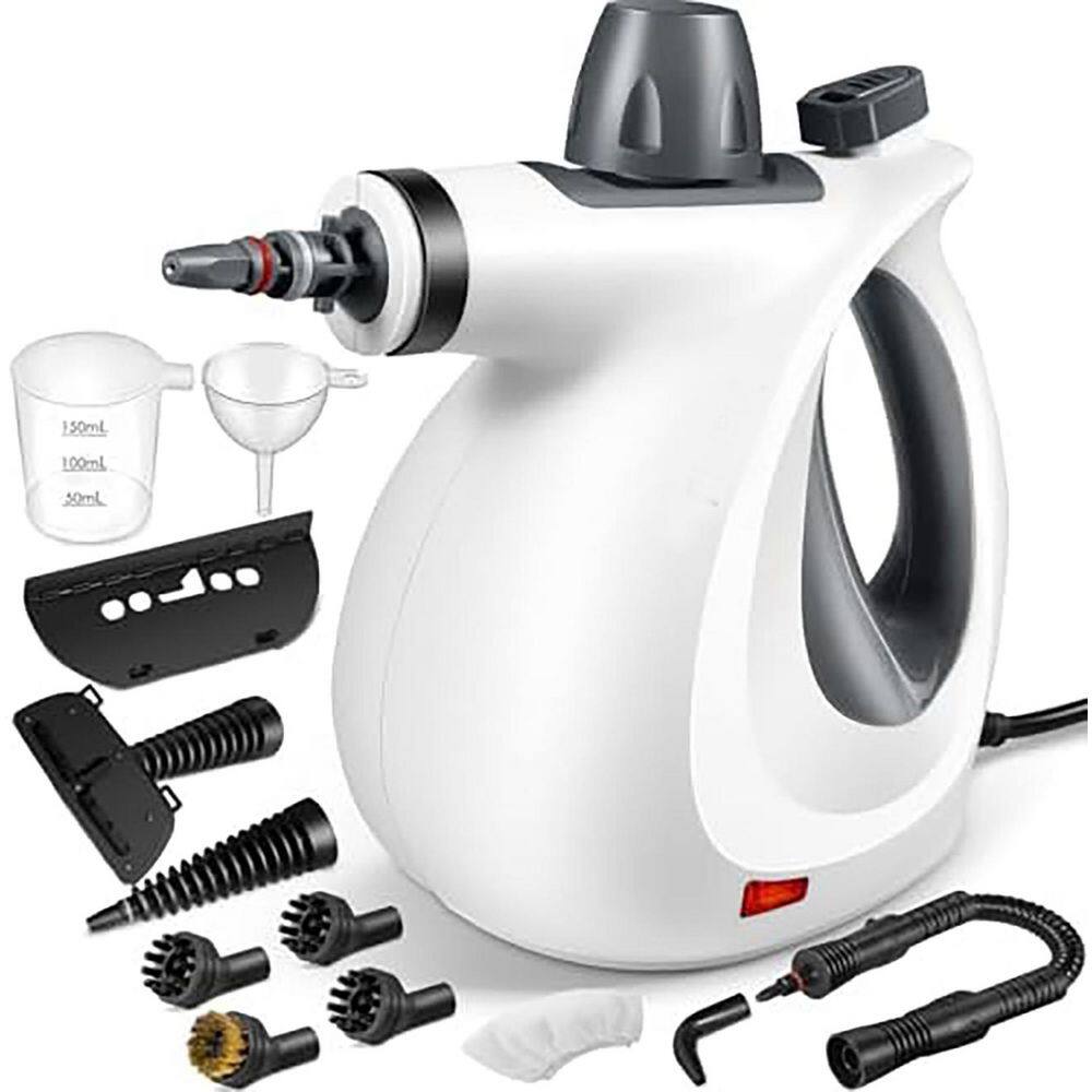 Commercial Corded Steam Cleaner for Floor Upholstery Grout Car in Yellow with Chemical Free Safe Design 12 Accessories price history on PriceWatchPro