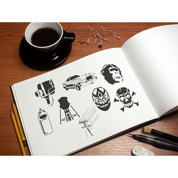 Base 3D Pen Mat with Six Compatible Stencils Book