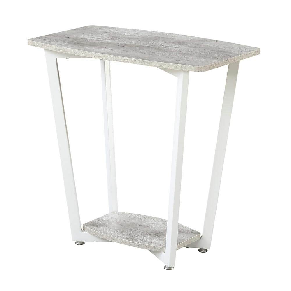 Urban Industrial Graystone 24" Stone and Metal End Table