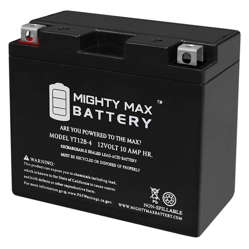 MIGHTY MAX BATTERY YT12B-4 12V 10Ah SLA Replacement Battery for AGM ...