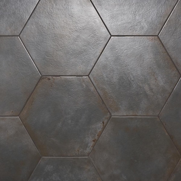 Angela Harris Fuller Black 20.47 in. x 23.62 in. Matte Porcelain Floor and Wall Tile (10.11 sq. ft./Case)