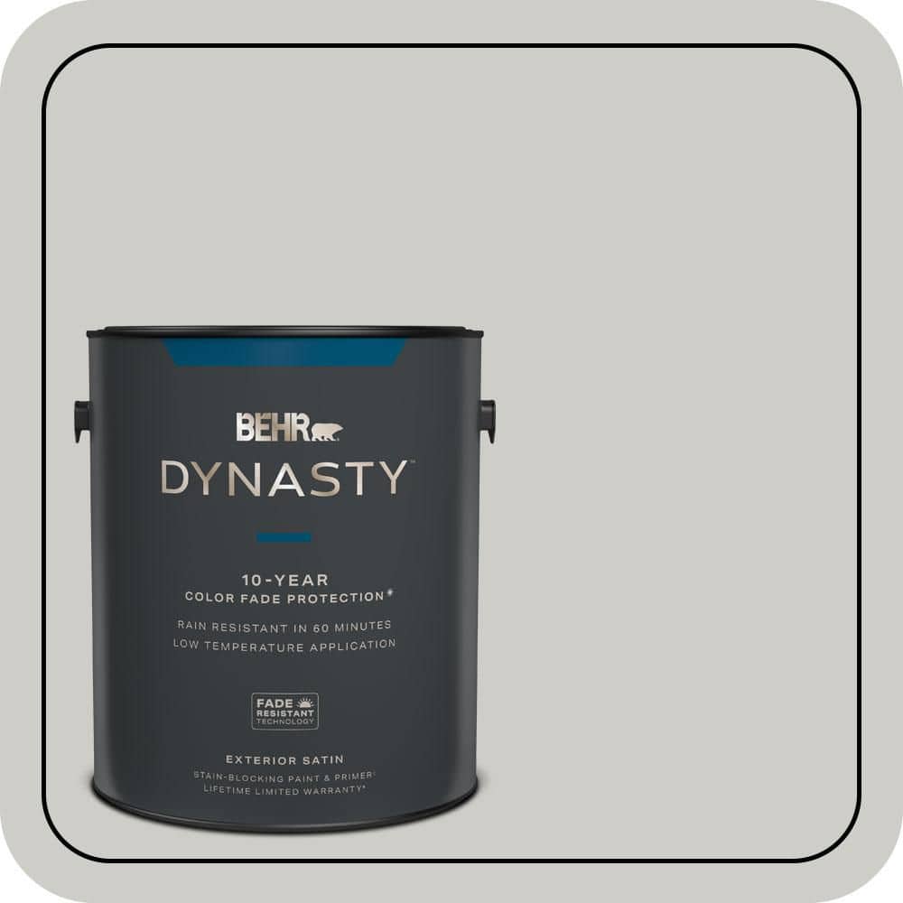 1 gal. #QE-49 Mexican Silver Satin Enamel Exterior Stain-Blocking Paint & Primer price history on PriceWatchPro